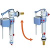 Double Flush Valve with Cable, Universal Cistern Filling Valve, Drain