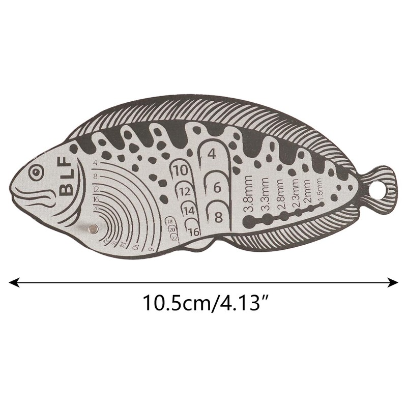 VOANZO 1PCS Lure Practical Fly Fishing Measuring Tool Easy To