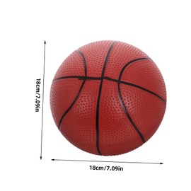 KONTONTY 6pcs Mini Basketballs Set with Pump Soft Indoor Balls for Replacement Balls for Mini Hoops for Parties and