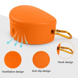 4Pcs Mouth Guard Case Sports,Ventilated Protective Mouth Guard Case,Steady Hold Off,Large Case,Mouth Guard Case with Clip, Universal Storage for Adult & Youth Sizes