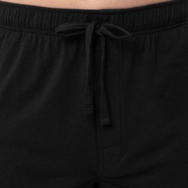 IZOD Men's Jersey Knit Sleep Pant, Black, X-Large