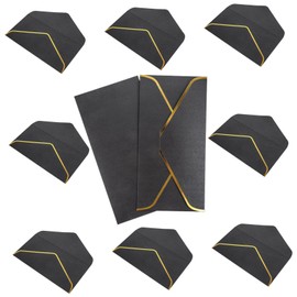 jojofuny 10pcs Elegant Gold Trimmed Cash Envelopes for Daily Use Vintage European Style Invitation Envelopes for Weddings Special Events and