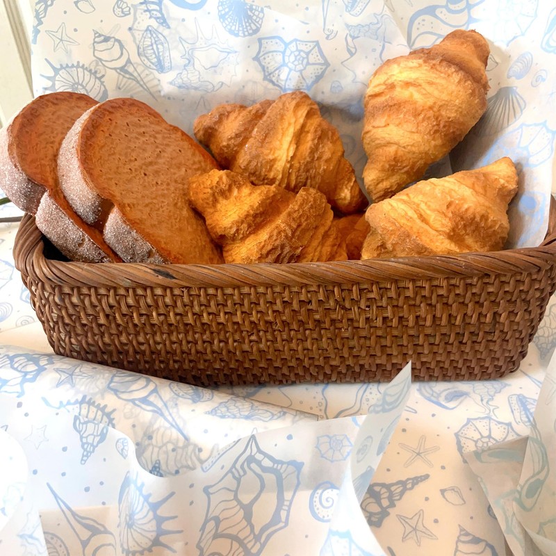 Blue Sea Shell Patterned Wax Sheets Deli Wraps Tray&Basket Liner