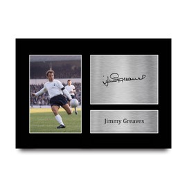 HWC Trading A4 Jimmy Greaves Tottenham Hotspurs Spurs Gifts Printed Signed Autograph Picture for Football Fans and Supporters