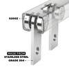 2 Wheels Trolley Assembly Rollers, 2 Bearings Strut Channel Trolley