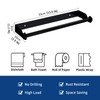 Stainless Steel Black Paper Towel Rack Wall Mount Self Adhesive