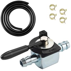 ZAMDOE 07-403 Fuel Shut Off Valve Heavy Duty Inline 180 Degree Ball Valve for Gas Diesel Petrol for Scagg 48568 for Oregon 07-403, for 1/4" Fuel Line