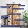 SMARTSTANDARD 5.5 Feet Bypass Sliding Barn Door Hardware Kit -