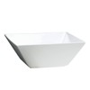Fortessa Fortaluxe SuperWhite Vitrified China Dinnerware, Plaza 5.75-Inch Deep Square