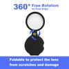 PracFlairy 20x Pocket Magnifier, 2PCS Mini Folding Magnifiers, Rotating and