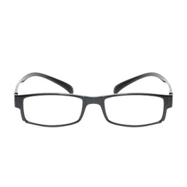 Calabria 762 Around the Neck Hanging Blue Light Reading Glasses +3.00 Black Mens Womens Trendy Computer Readers Long Temples