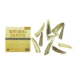 Natural Dakota Deer Antler Crafting Points (Jewelry, Home Décor, Crafts) (1"-3" with Drilled Hole)