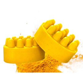 PureBellissimo Turmeric Soap Bar Natural Massage Bar – 5.5Oz Body Soap for Deep Cleansing – Vegan and Handmade – Sensitive and Normal Skin – Skin Glow, Intense Hydration