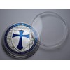Large Masonic Knights Templar .999 Silver Coin with Blue Enamel.