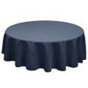 TableLinensforLess Polyester Round Tablecloth, 90 Inch Round, (Navy Blue)