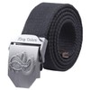CHROME CRANE BLT055 Men's Braided Waist Belt, Python, Snake Buckle