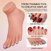 Beauticom® Flexible Movable Soft Silicone Foot Model for Nail Art