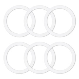 6 Pcs Gasket Seal Rings for Bialetti Moka Express Dama 9 Cups - Spare Food Grade Silicone Sealing Rings for Aluminium Stovetop Coffee Maker Pots
