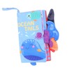 KONTONTY Educational Baby Plaything Soft Fabric Book 3D Ocean Animals