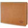 Baur Men's Genuine Leather Wallet with RFID Protection, Landscape Format,