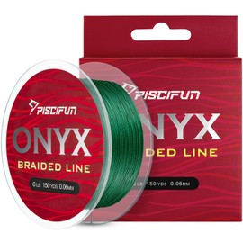 Piscifun Onyx Braided Fishing Line Advanced Superline Braid Lines 300Yd 6lb Green