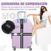 QICHEN Set de 2 Correas de Equipaje para Maletas Ajustable，4.2