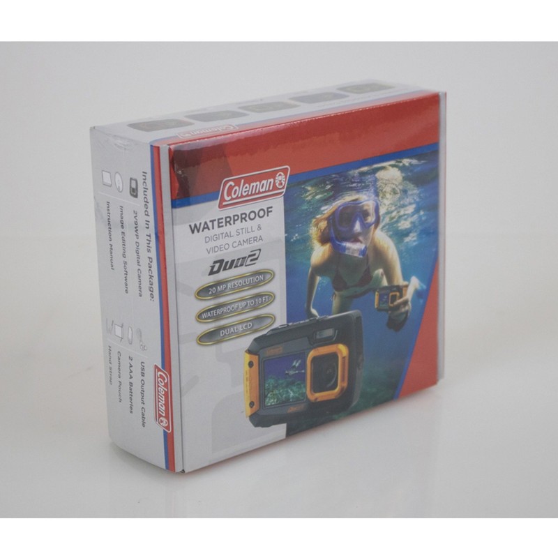 Coleman Duo2 2V9WP-Y Digital Camera with 2.7-Inch LCD (Yellow)