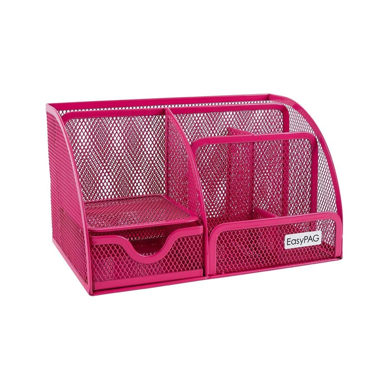 EasyPAG Mesh Desk Organizer Office Desktop Supplies Caddy Multi-function