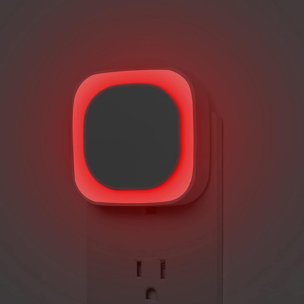 2 Pack Plug in Dimmable Red Night Light, Auto Dusk