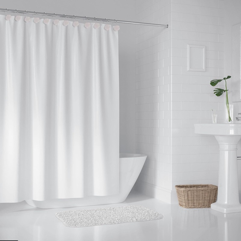 SIMPLE CLEVER HOMES 365 Rose Shower Curtain Hooks, Glow in