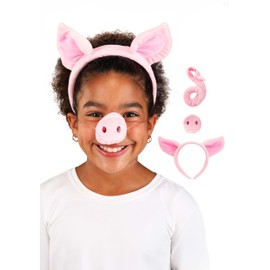 Pig Ears Headband Nose and Tail Costume Kit Standard