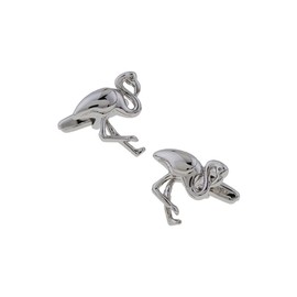 mrcuff Flamingo pájaro famoso Miami Florida vista par de gemelos en una caja de regalo de presentación y paño de pulido