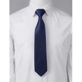 mintgreen Boys Neckties Coloured Ties Formal Tie for Wedding Ring Bearer, Navy Blue, 13 Inches