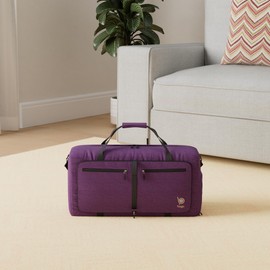 bago Holdall Bags for Men & Women - 40L Spacious Holdall Bag with Shoe Compartment - Save Time & Travel The World in Style & Convenience - Durable, Lightweight & Foldable Duffle Bag (SnowDepPurple)