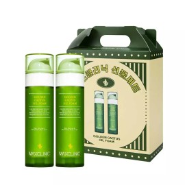 Max Clinic 맥스클리닉 오일 폼 클렌징 골든 선인장 대용량 110g 2개 선물 기획세트 Max Clinic Oil Foam Cleansing Golden Cactus Large 110g 2pcs Gift Set