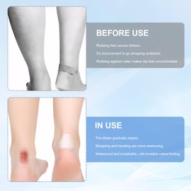 30 Pack Blister Plasters Blister Prevention Blister Plasters for Feet Invisible Waterproof Blister Plasters Heel for Heels Toes and Skin Protection Waterproof Blister Protector