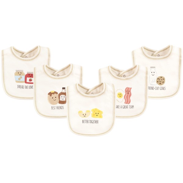 Touched by Nature Unisex Baby Organic Cotton Bibs, Better Together,