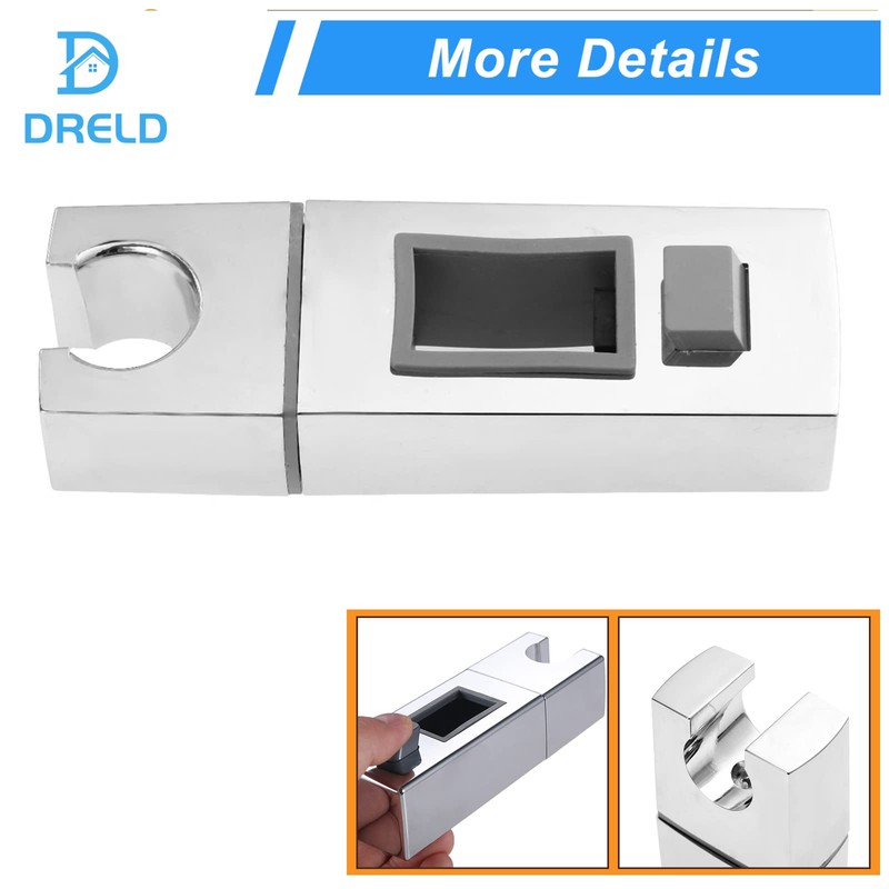 Dreld Shower Head Slider Holder, Adjustable Shower Handset Bracket Bathroom