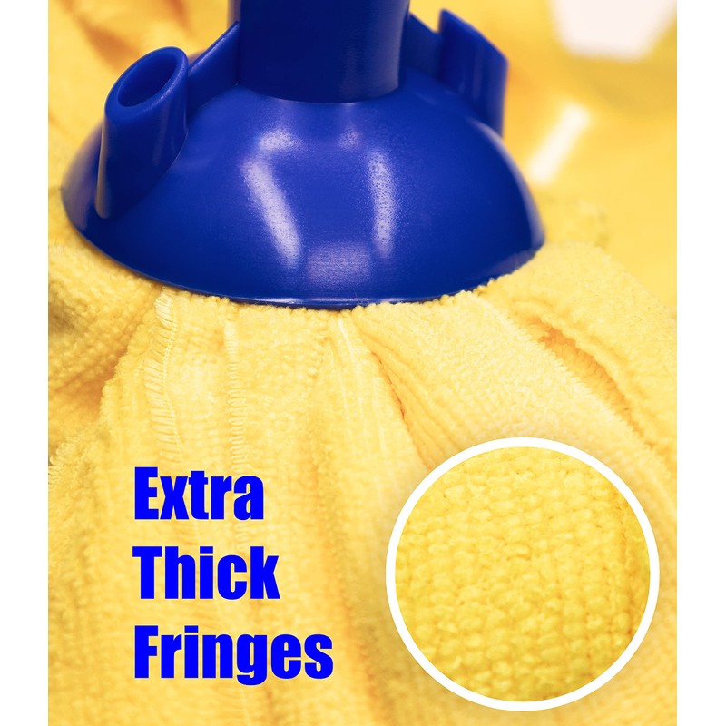 Microfibre XL Fringe Mop Head for Speed Cleaning Kitchen &