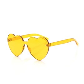 EHH - Heart Shaped Sunglasses （Heart - Brown）