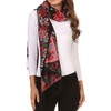 Sakkas CHS1810 - Ontario double layer floral Pashmina/Shawl/Wrap/Stole with fringe