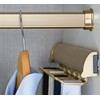 TAG Hardware Premium Wardrobe Closet Rod Concave Shape with End