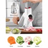 GDL Rotary Cheese Grater,Vegetable Grater for Kitchen with Three Interchangeable