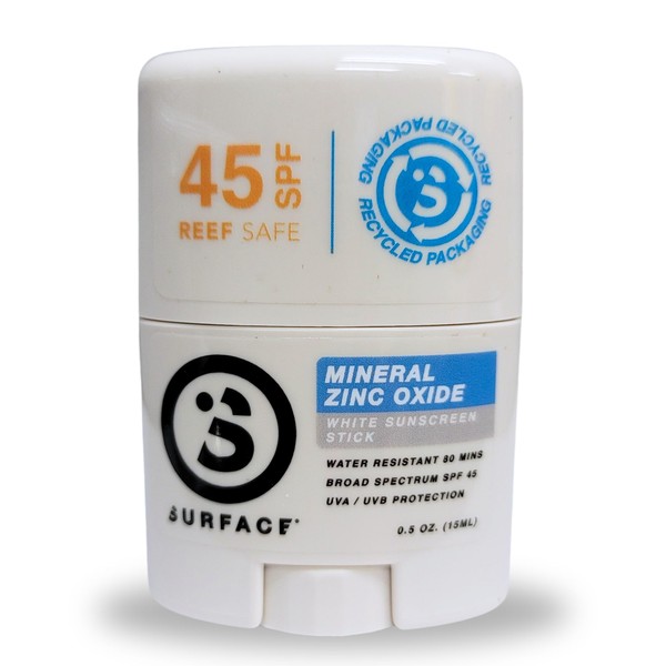 Surface Mineral Face Sunscreen Stick, Water Resistant, UVA/UVB Broad Spectrum,
