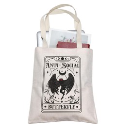 TOBGBE Album Lyrics Inspired Canvas Bag Romantic Music Lover Gifts For Singer's Version Merchandise (Butterfly Tote)