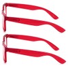 V.W.E. 2 Pairs Transparent Neon Color Deluxe Reading Glasses -