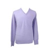 Shephe Men's V Neck Cashmere Sweater Light Purple XX-Large