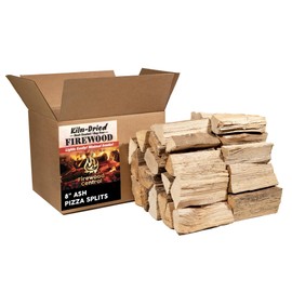 Firewood Central Kiln-Dried PA Ash – 8” Splits (30–35 Pieces) – Mild Smoking Wood for Pizza Ovens, BBQ & Fire Pits – Easy Light, Low Smoke, USA Sourced