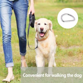 30 Pieces D Ring, Metal D-Ring Buckles, Metal Half Round D-Ring, Multipurpose D-Ring, Small D-Ring Buckle Clips, Multipurpose Metal D-Ring for Bag, Buckle, Belt, Backpack, DIY Accessories, silver