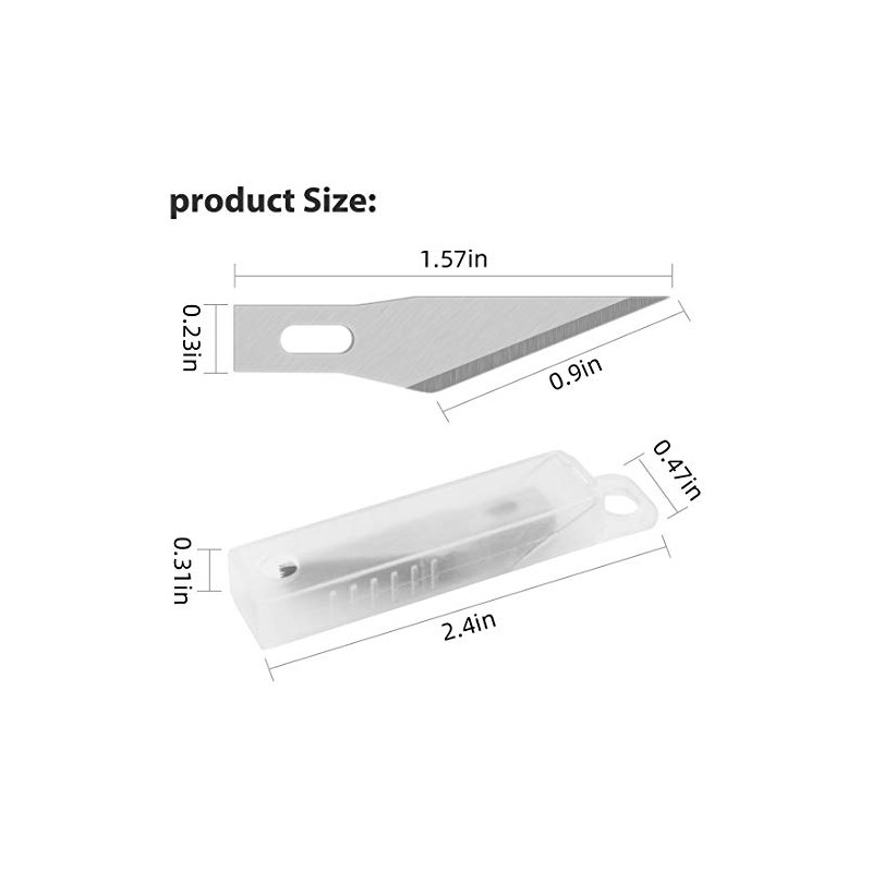 1 Pcs Craft Knife Hobby Knife with 11 Pcs Stainless